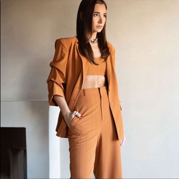 WeWoreWhat Jackets & Blazers - Danielle Bernstein Pinstripe Blazer NWT